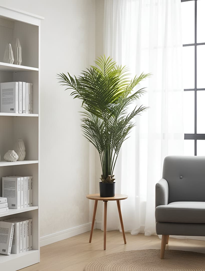 Lush Horizon Faux Palm Tree