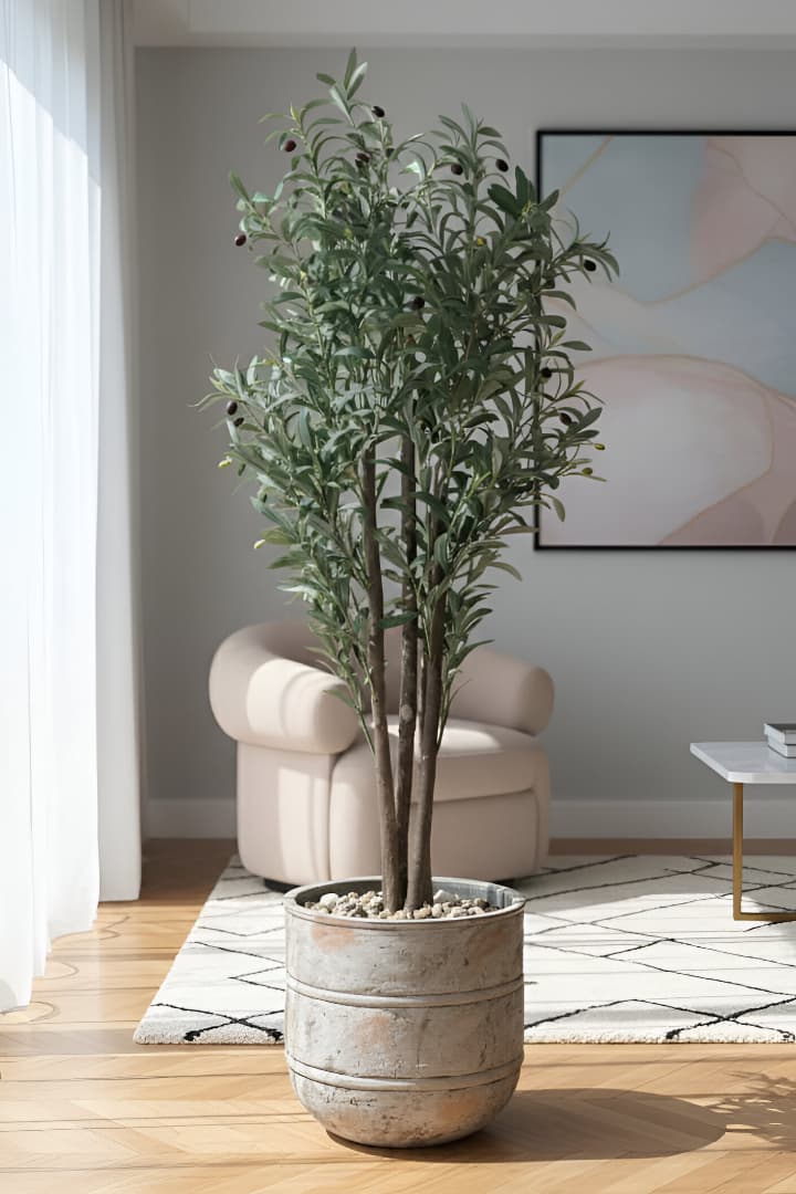 The Elements Collection: Concrete & Fiber Planters